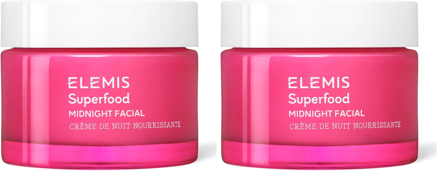 ELEMIS Superfood Midnight Facial, Moisturizer Face Cream, Hydrating Face Moisturizer for Dry Skin, Firming Facial Cream, Camu Camu & Vitamin C Cream