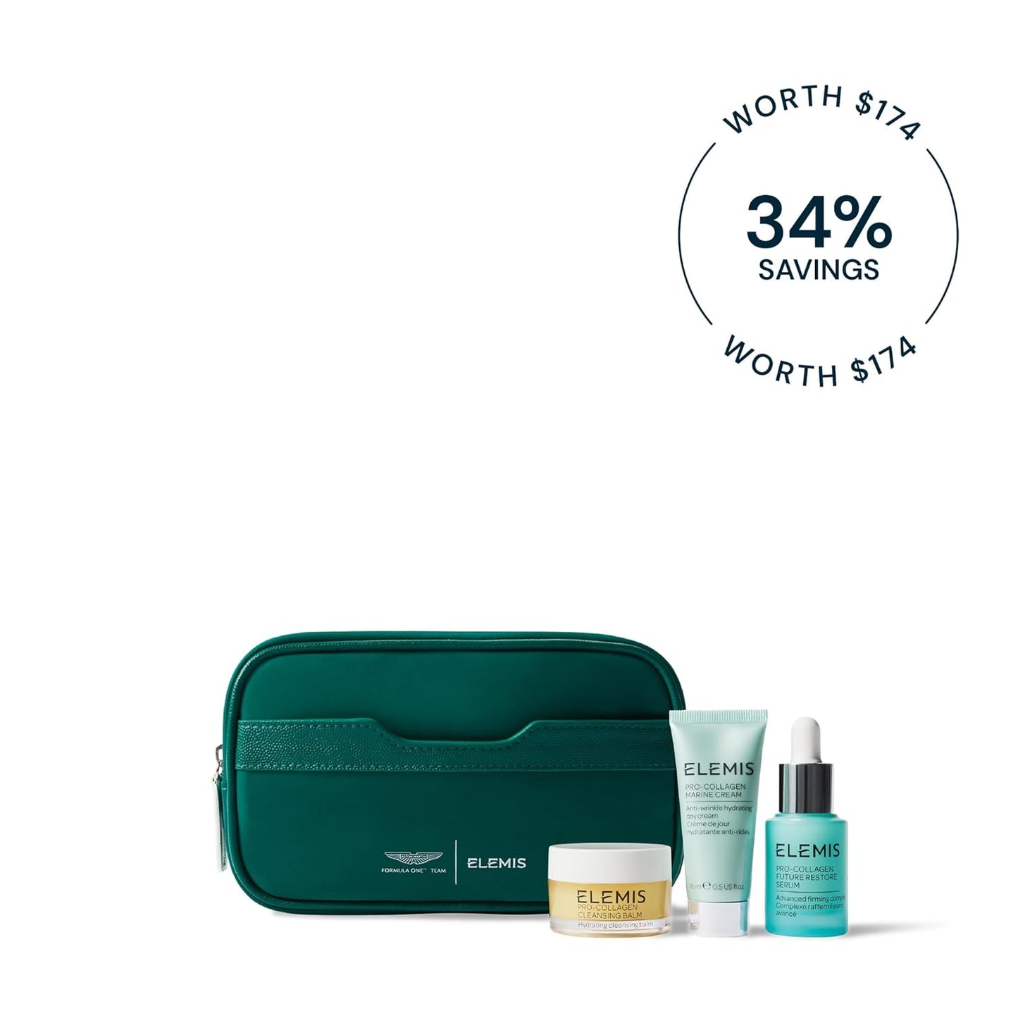 ELEMIS x Aston Martin Formula One™ Team Iconic Discovery Skincare Collection ($175 Value) - Travel Essentials