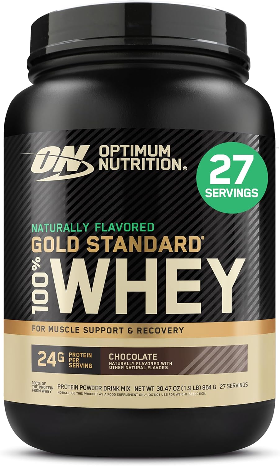 Optimum Nutrition Gold Standard 100% Whey Protein Powder, Strawberries & Cream, 5 Pound (Packaging May Vary)