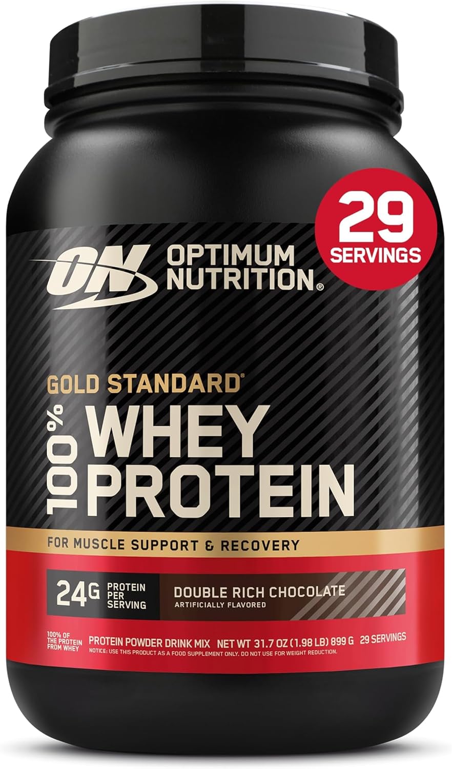 Optimum Nutrition Gold Standard 100% Whey Protein Powder, Strawberries & Cream, 5 Pound (Packaging May Vary)