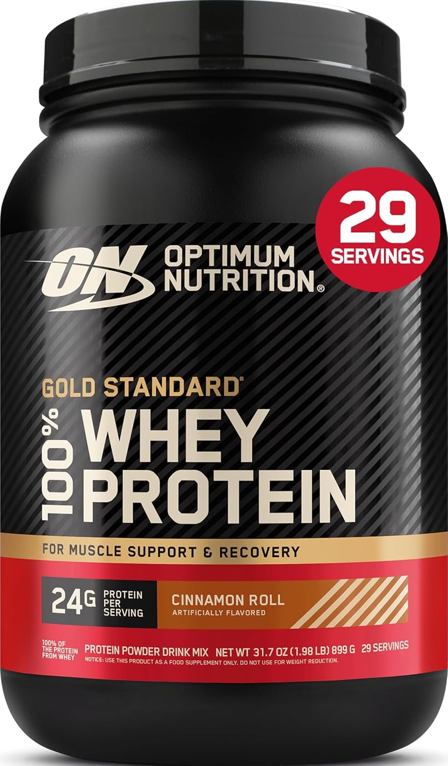 Optimum Nutrition Gold Standard 100% Whey Protein Powder, Strawberries & Cream, 5 Pound (Packaging May Vary)