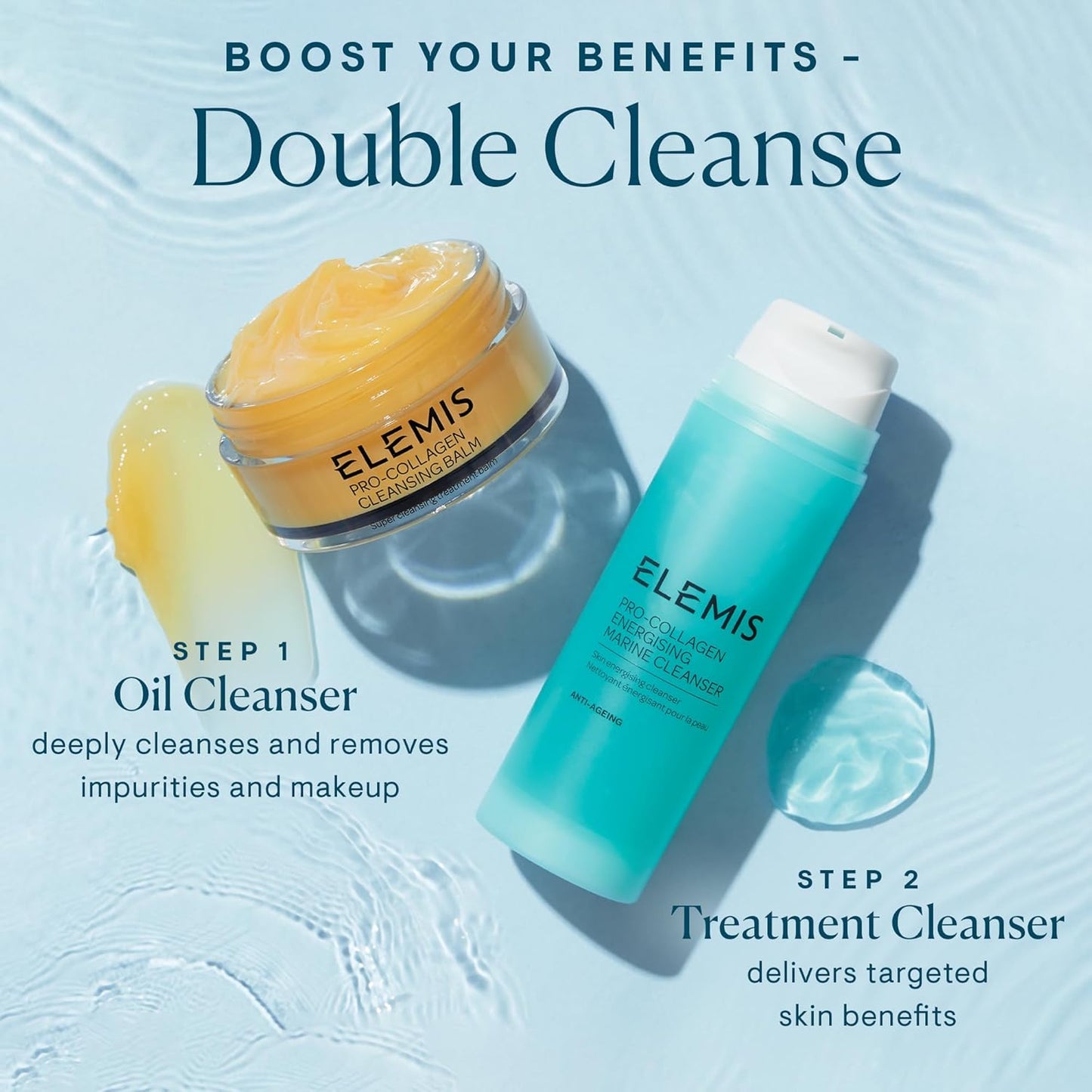 ELEMIS Pro-Collagen Energising Marine Cleanser 150ml – Anti-Aging Gel Face Wash To Purify, Energize & Refresh Skin with Magnesium & Zinc