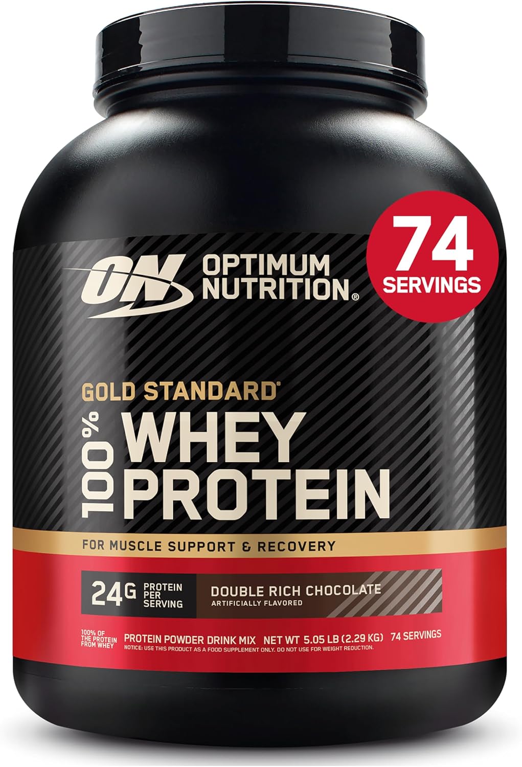Optimum Nutrition Gold Standard 100% Whey Protein Powder, Strawberries & Cream, 5 Pound (Packaging May Vary)