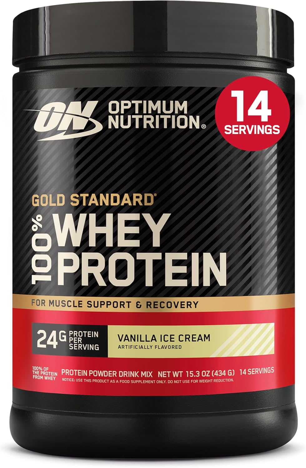 Optimum Nutrition Gold Standard 100% Whey Protein Powder, Strawberries & Cream, 5 Pound (Packaging May Vary)