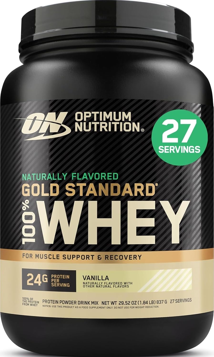 Optimum Nutrition Gold Standard 100% Whey Protein Powder, Strawberries & Cream, 5 Pound (Packaging May Vary)
