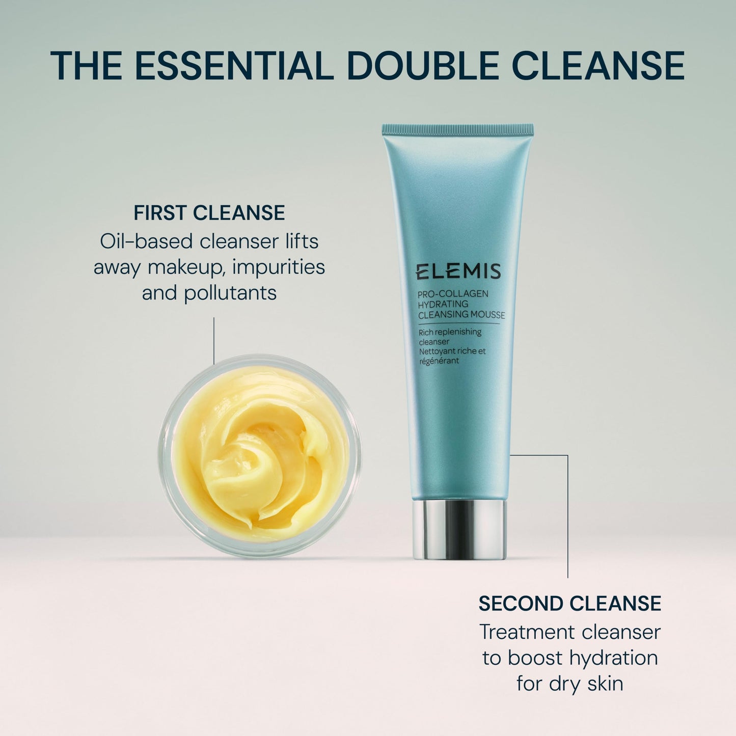 ELEMIS Pro-Collagen Cleansing Balm Makeup Remover, Hydrating Facial Cleanser, Oil Cleanser, Oil Makeup Remover, Deep Cleanse