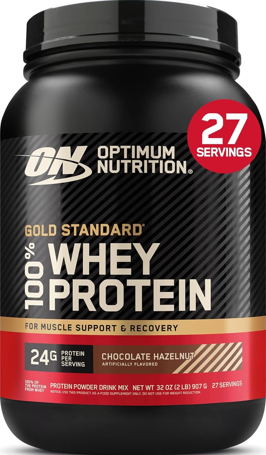 Optimum Nutrition Gold Standard 100% Whey Protein Powder, Strawberries & Cream, 5 Pound (Packaging May Vary)