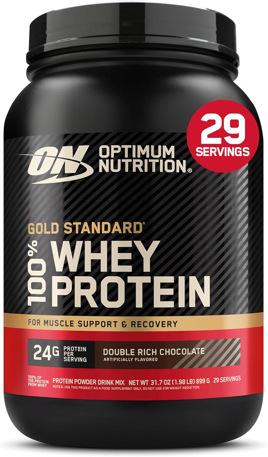 Optimum Nutrition Gold Standard 100% Whey Protein Powder, Strawberries & Cream, 5 Pound (Packaging May Vary)