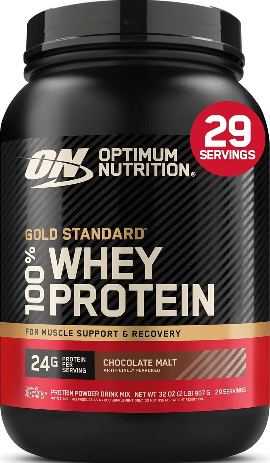 Optimum Nutrition Gold Standard 100% Whey Protein Powder, Strawberries & Cream, 5 Pound (Packaging May Vary)