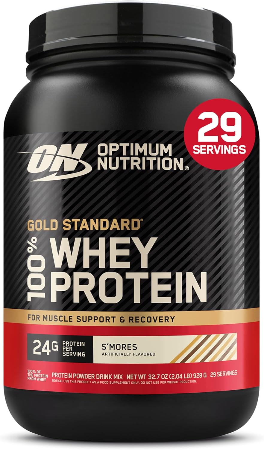 Optimum Nutrition Gold Standard 100% Whey Protein Powder, Strawberries & Cream, 5 Pound (Packaging May Vary)