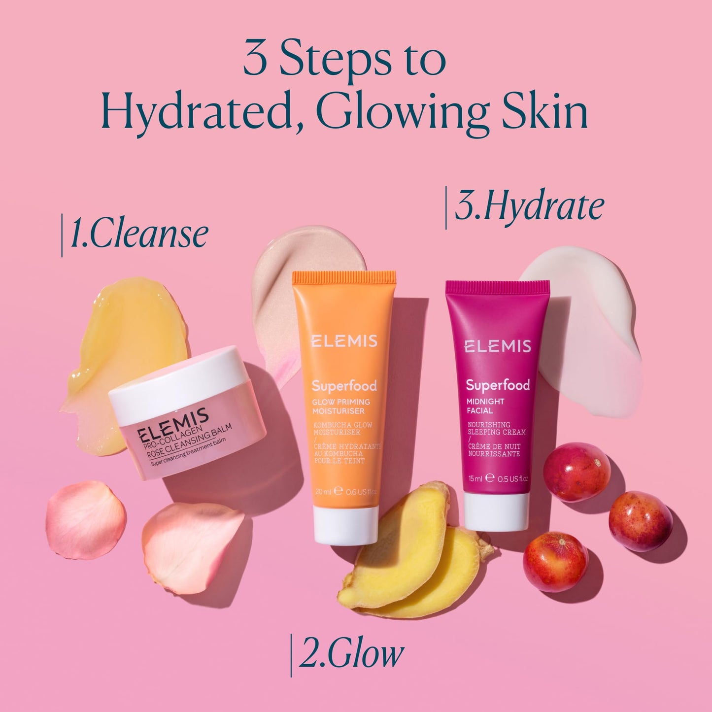 ELEMIS Superfood Midnight Facial, Moisturizer Face Cream, Hydrating Face Moisturizer for Dry Skin, Firming Facial Cream, Camu Camu & Vitamin C Cream
