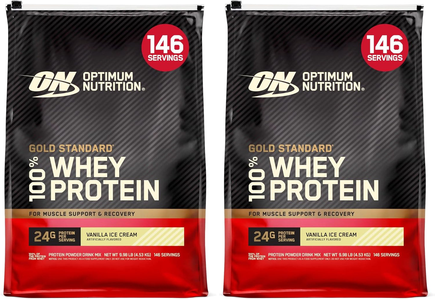 Optimum Nutrition Gold Standard 100% Whey Protein Powder, Strawberries & Cream, 5 Pound (Packaging May Vary)