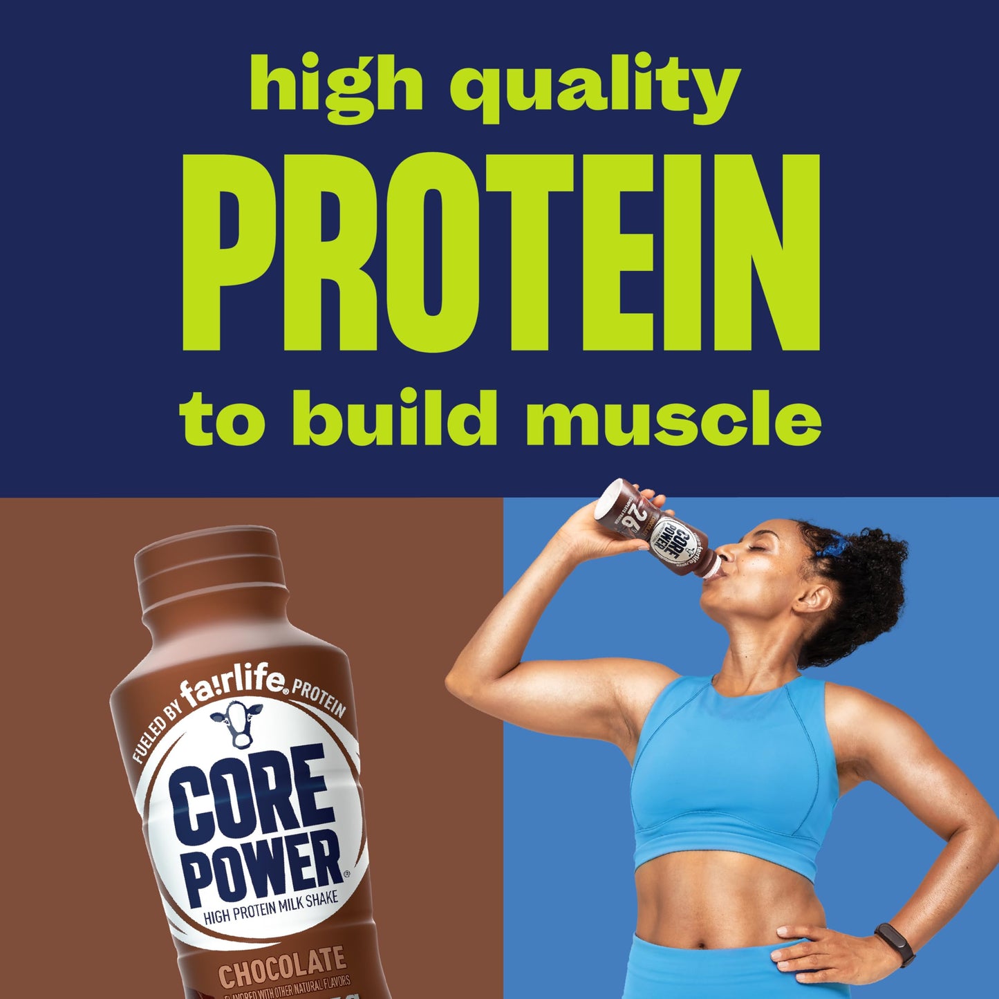 Core Power Protein Shake, Vanilla, 26g Bottle, 14oz, 12 Pack